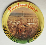 Vintage Set 6 Budweiser Beer Metal Coasters Official Product 3.5" NEW! U139