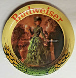 Vintage Set 6 Budweiser Beer Metal Coasters Official Product 3.5" NEW! U139