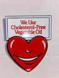 Hardee's Vintage Pinback Button 1989 Cholesterol-Free