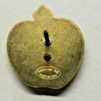 Vintage 1970's Rare Gold Tone Apple w/ American Flag Simba Cal Inc.