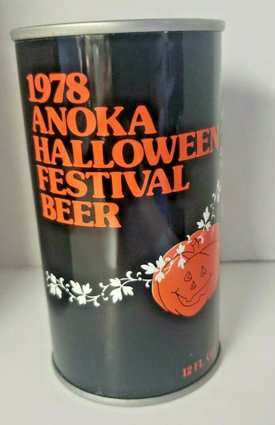 Vintage1978 Anoka Halloween Tip Up Tab Top Beer Can August Schell Brewing CO BC1-18