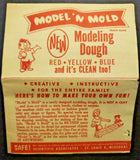 Vintage Model 'N Mold Modeling Dough Advertising  Copyright 1956 St.Louis MO PB5