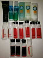 Hotel Travel Size Toiletries Shampoo and Conditioner Lotion Matrix etc Lot of 17