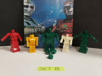 Vintage Robots 5 Gumball Vending Machine Charms Shogun Warriors Not Assembled B