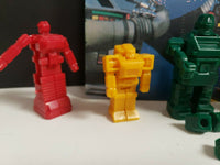 Vintage Robots 5 Gumball Vending Machine Charms Shogun Warriors Not Assembled B