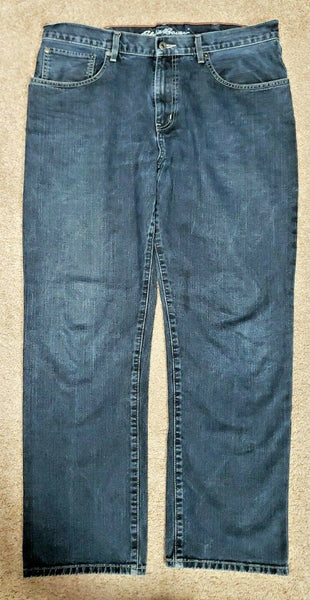 Eddie Bauer Men's Relaxed Blue Denim Jeans 38 x 32 Special Dyed U152 #3