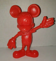 Vintage USA Marx Walt Disney Prod Red Mickey Mouse plastic abt 6.25" 1971 U184