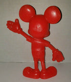 Vintage USA Marx Walt Disney Prod Red Mickey Mouse plastic abt 6.25" 1971 U184