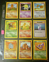 Vintage 1999 - 2000 Pokemon Lot of 9 Cards. Pinsir, Charmander, Ekans, Rhyhorn