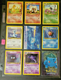 Vintage 1999 - 2000 Pokemon Lot of 9 Cards.  Arcanine, Bulbasaur, Lugia