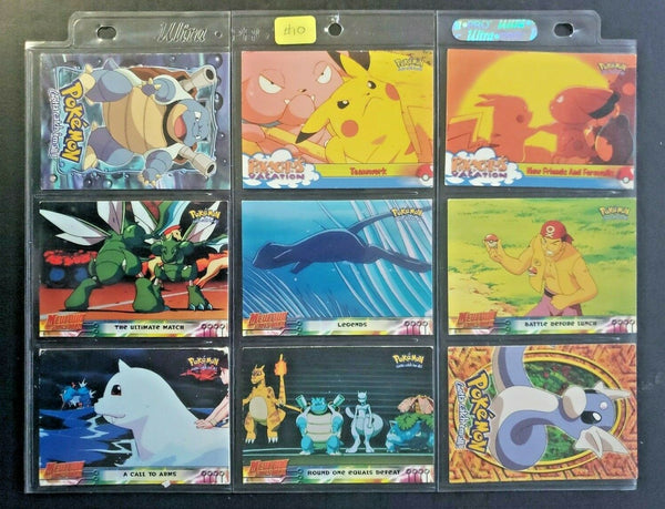 Vintage 1999 - 2000 Pokemon Lot of 9 Cards Dratini, Blastoie, Pikachu's Vacation