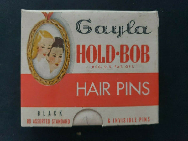 1950 Gayla Hold Bob Hair Pins In Box Gaylord Prod Chicago Ill New Old Stock PB51