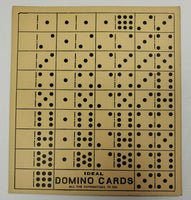 Vintage Ideal Domino Cards Ideal School Supply Chicago Ill Unused New Old Stock