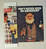 1980's Olympia Beer I Brake Artesians Promo Tavern Table Top Sign 4"x5 1/2" PB58