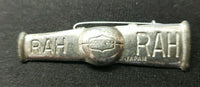 Vintage 1930's Silver Tone Old RAH RAH Cheer Tin Pin Made in Japan NOS