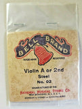 Vintage Bell Brand Violin Strings A or 2nd No. 02 Lot of 6 NOS PB18
