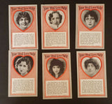 Vintage Arcade Machine Cards Your Ideal Love Mate Future Fortune Souvenir Lot 6