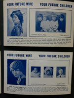 4 Your Future Wife Children 1935 Esco Humor Exhibit Supply Co gag Arcade Cards