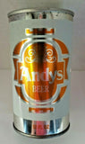 Vintage 1970's Andy's Gold / White  S/S beer can Empty BC1-45
