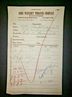 1947 John Weisert Tobacco Company Order Blank  East St Louis  December 17 1947