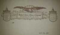 1934 United States Tabacco Comapny New York Letterhead Signed Letter