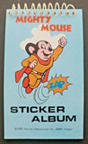 Vintage 1993 Mighty Mouse New Spiral Sticker Album NOS