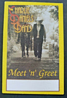 Vintage The Charlie Daniels Band - Meet "N" Greet Pass - Yellow