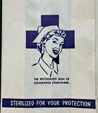 Vintage Oneida 1950's Sterilized for your Protection Bags Nurse Unused Lot 3 NOS