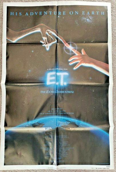 1982 E.T. Extra-Terrestrial Original Movie Poster 27X41 One Sheet PS14