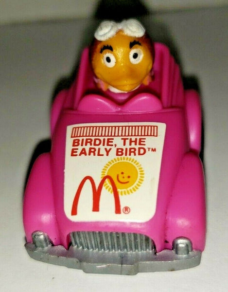 Vintage 1985 ERTL McDonald's Birdie The Early Bird Mini Toy Friction Car Works!