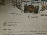 1934 Bakery & Confectionery Workers International Union America Letter Chicago