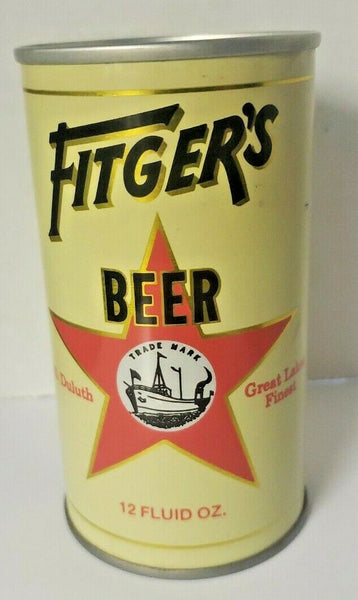 Vintage Fitger's Steel Beer Can S.S. Duluth Great Lakes August Brewing Co Empty BC3-17