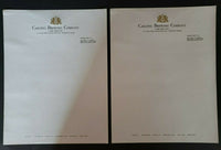 Vintage 2 Sheets of Carling Brewing Company Letterhead for Belleville IL NOS