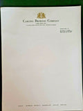 Vintage 2 Sheets of Carling Brewing Company Letterhead for Belleville IL NOS