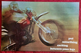 Vintage 1972 Yamaha "Put Something Exciting Between Your Legs" Poster 34" x22"