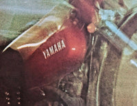 Vintage 1972 Yamaha "Put Something Exciting Between Your Legs" Poster 34" x22"