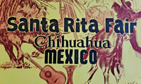 Vintage Santa Rita Fair Chihuahua Mexico Travel Poster Art Print by Kress New