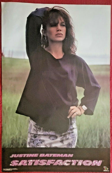 Vintage 1988 Justine Bateman Satisfaction 34"x22" Poster NOS