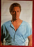 Vintage 1980s Don Johnson Miami Vice Heart Throb Pin Up 34"x23" Poster NOS