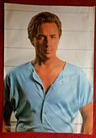 Vintage 1980s Don Johnson Miami Vice Heart Throb Pin Up 34"x23" Poster NOS