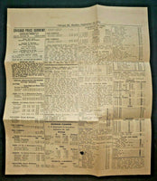 1952  Chicago Aberdeen Press Stock Market Prices Newspaper Page S19