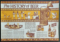 1980 Jos. Schlitz Beer The History Of Beer Placemat Art Print Poster WS8D