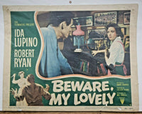 1952 Beware, My Lovely Original Lobby Card Ida Lupino R K O Radio LC9