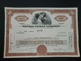 1972 Nevada Power Comany Cancelled Stock Certificate 14