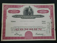 1967 United States Banknote Corp Peabody & Co  Cancelled Stock Certificate 9