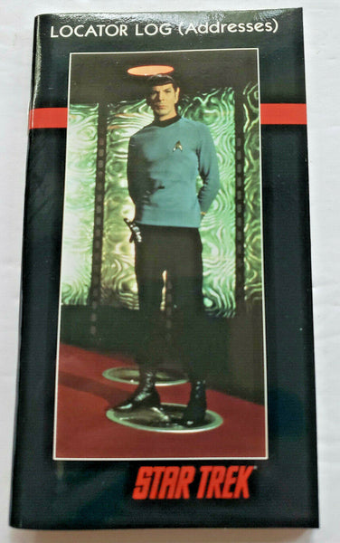 Star Trek Vintage 1991 Locator Log Address Book Spock Beam Enterprise U174