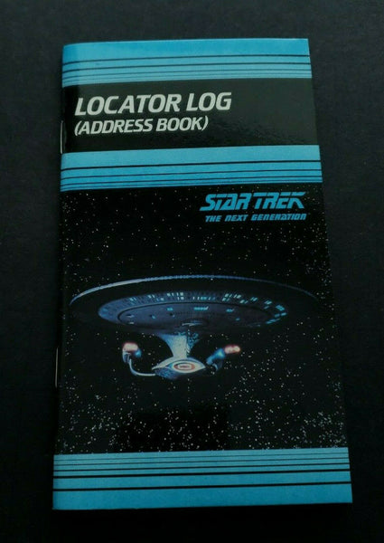 Star Trek Vintage 1991 Locator Log Address Book Next Generation NOS U175