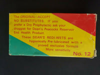 Vintage Peacocks Prophylactics One Dozen Original Box New Old Stock Rare