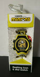 Minions Flashing Icon & Dial LCD Wrist Watch Illumination Banana Yellow Unisex