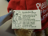 Eden Toys Inc. Please Look After This Bear Thank You NWT Paddington Bear U86